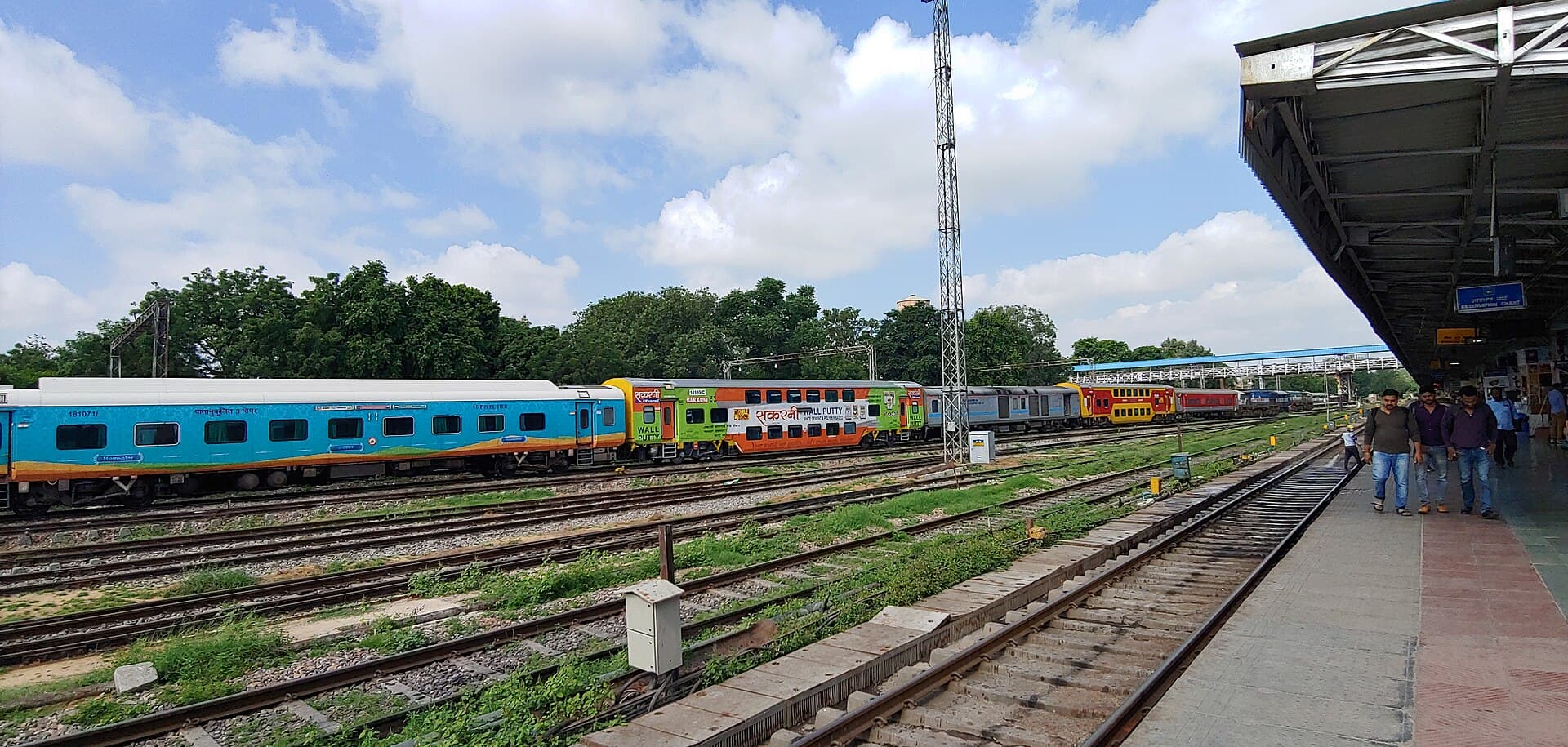 A locomotive at Jaipur Junction